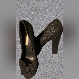 BOHO Chunky Lace Platform heels 7.5